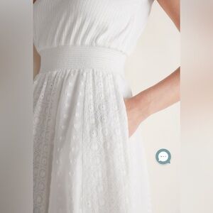 Soft surroundings zosia eyelet maxi dress